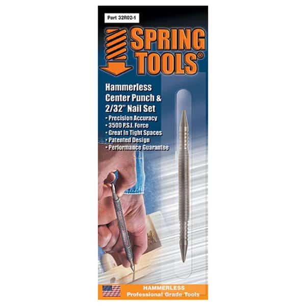 2/32" Spring Tools 32R02-1 Spring Tools Nail Set and Counter Punch, Spring Tools, Mfr#: 32R02-1