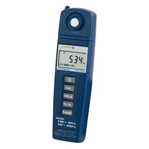 Light Meter, 0.00 to 40,000 lux, Large 5-digit LCD display