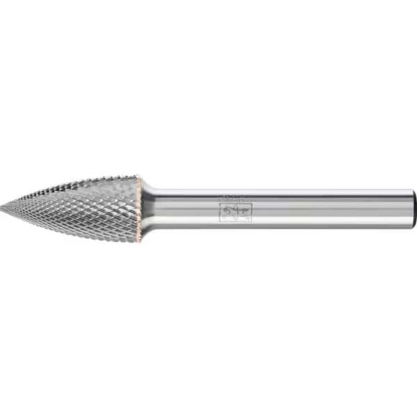 Carbide Bur - Tree Shape (Pointed), MICRO Cut - 3/8" x 3/4" x 1/4" Shank - SG-3, Pferd, Mfr#: 27548