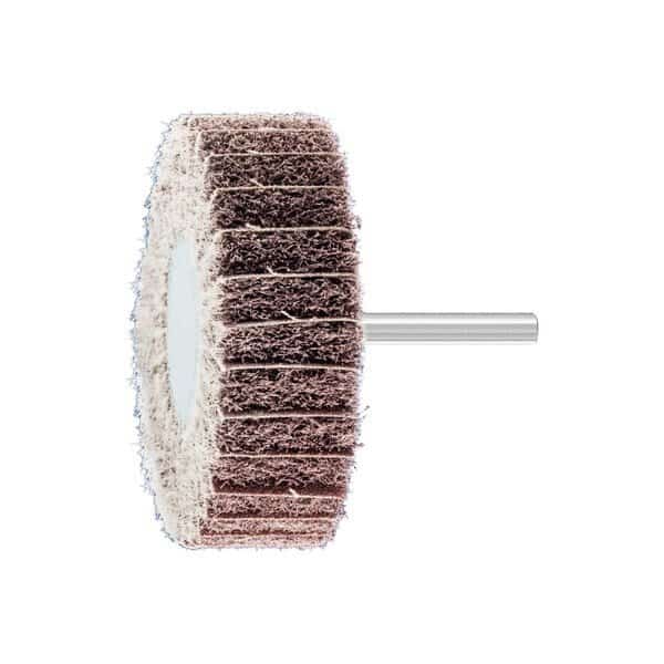 3" x 1" POLINOX Mtd. Flap Wheel - 1/4" Shank - PNZ Type - 100 Grit