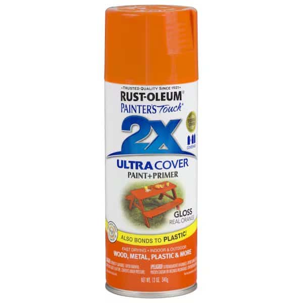Spray Paint, Real Orange, Gloss, 12 oz