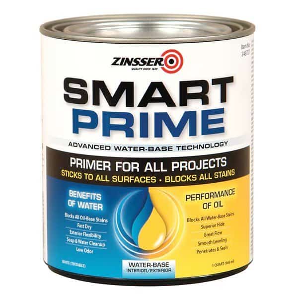 1 Qt White Smart Prime Water-Based Interior/Exterior Primer/Sealer