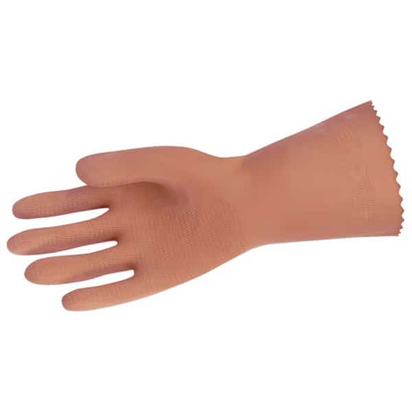 Large HD Chemical Neoprene/Latex Stripping Glove Flock Lined 28-Mil