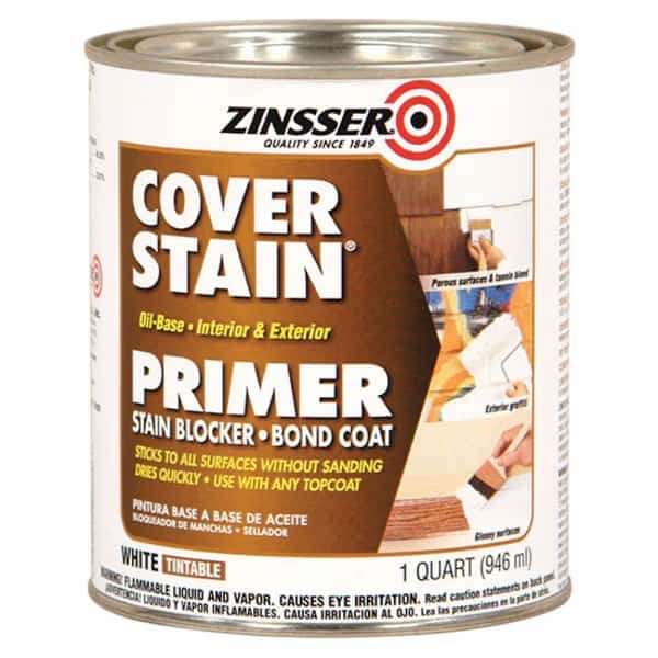 1 Qt White Cover-Stain Oil-Based Stain Block Primer