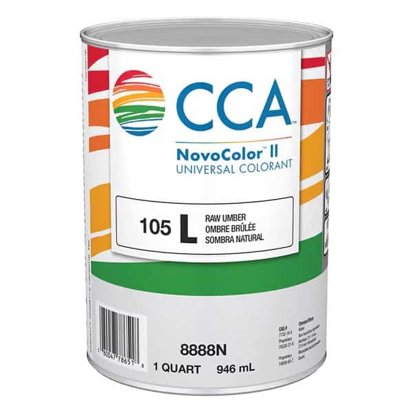 1 Qt L-Raw Umber Novocolor II Universal Colorant