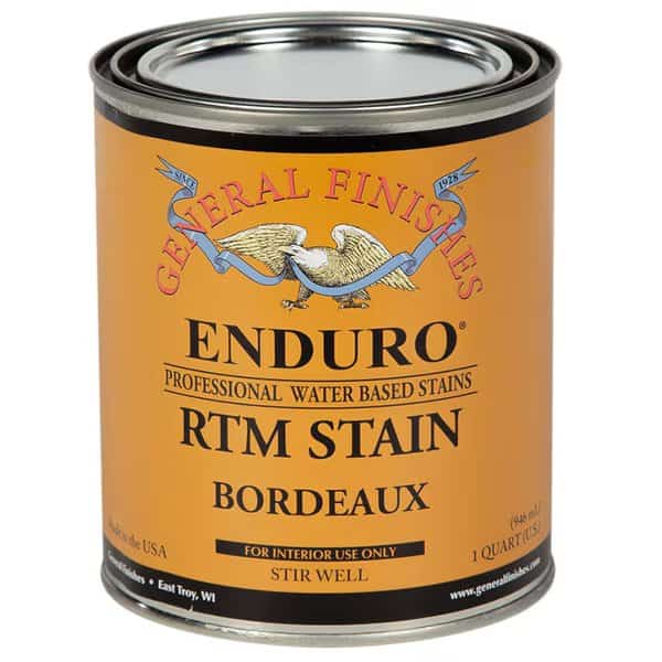 1 Qt Bordeaux Enduro RTM Water-Based Wood Stain