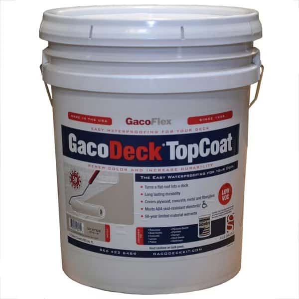 5 Gal Oyster GacoDeck Water-Based Elastomeric Top Coat