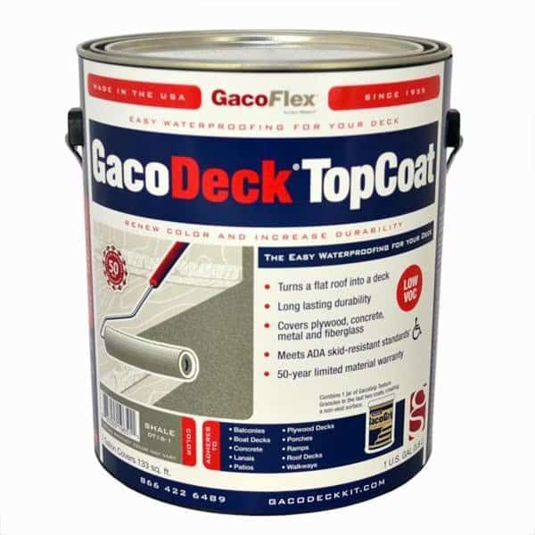 1 Gal Shale GacoDeck Water-Based Elastomeric Top Coat