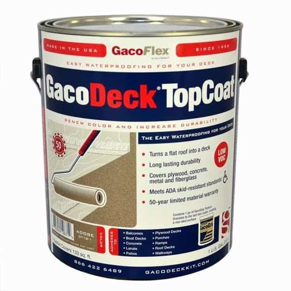 1 Gal Adobe GacoDeck Water-Based Elastomeric Top Coat