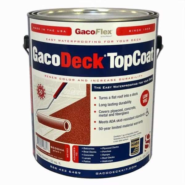 1 Gal Sedona GacoDeck Water-Based Elastomeric Top Coat