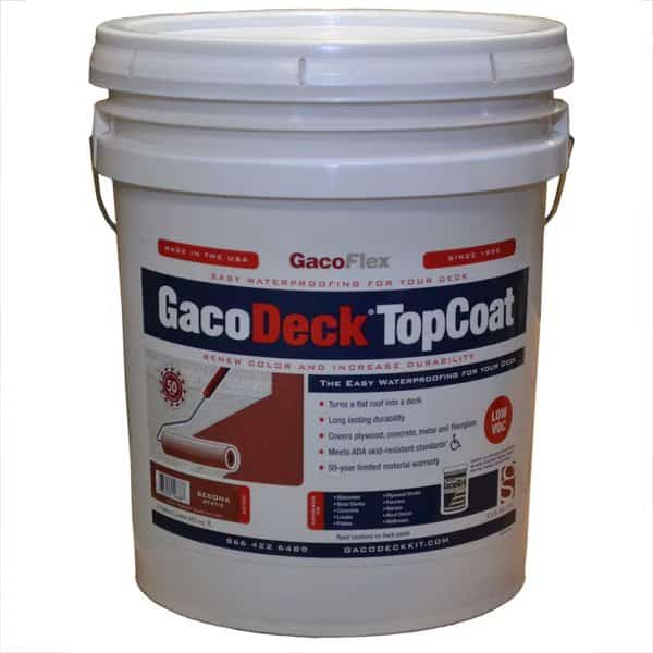 5 Gal Sedona GacoDeck Water-Based Elastomeric Top Coat