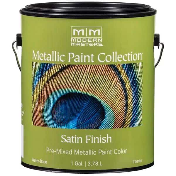 Metallic Paint, Water Base, Smoke, 1 gal, Modern Masters, Mfr#: ME243