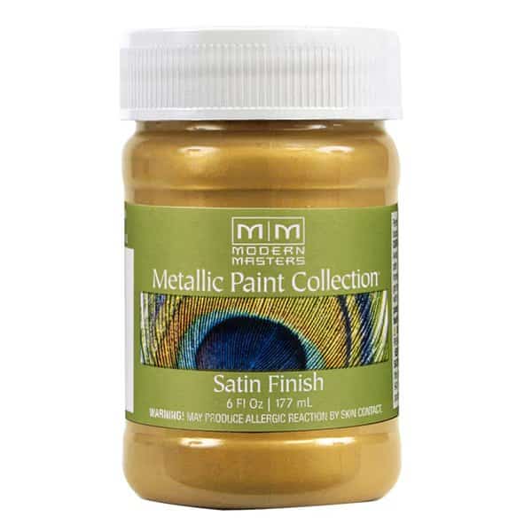 Metallic Paint, WaterBase, Rich Gold, 6 oz
