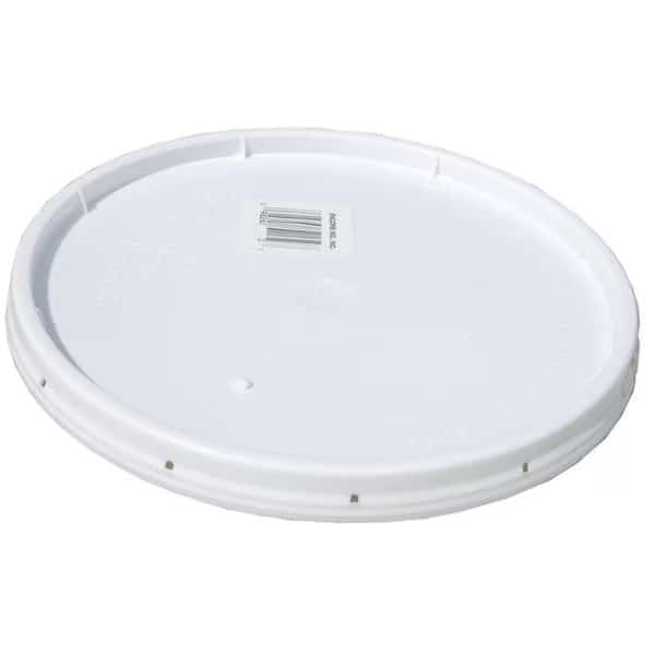 2 Gal Encore Plastics White Tear-Strip Gasketed Lid