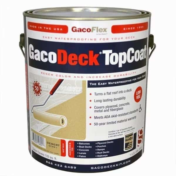 1 Gal Desert GacoDeck Water-Based Elastomeric Top Coat