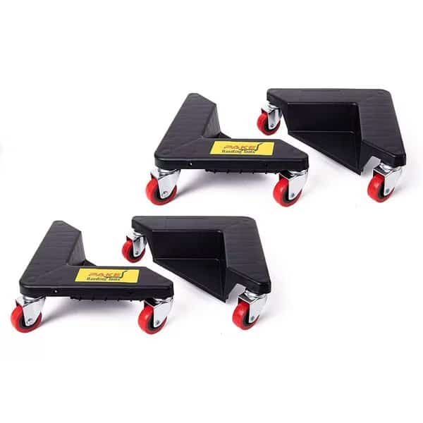 Corner Mover Dolly, 1320 lb. Cap, Polypropylene, Set of 4