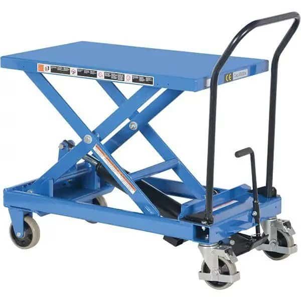 Premium Scissor Lift Table, 660 lb. Cap, 33"L x 19.6"W, 13.25" to 34" Lift Height