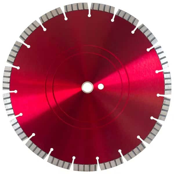 14'' x .125 x 1''(20mm)DP Red Mega-Segmented Blade