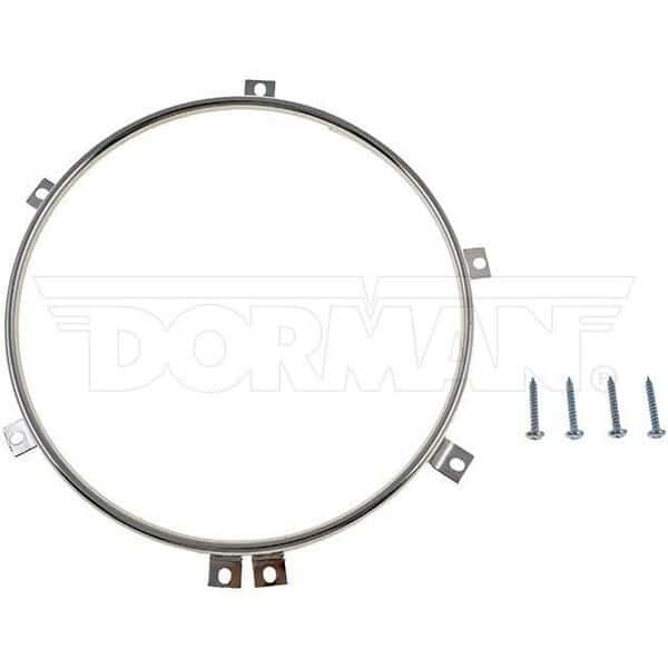 ROUND HEADLAMP RETAINING RING (2) WITH 4