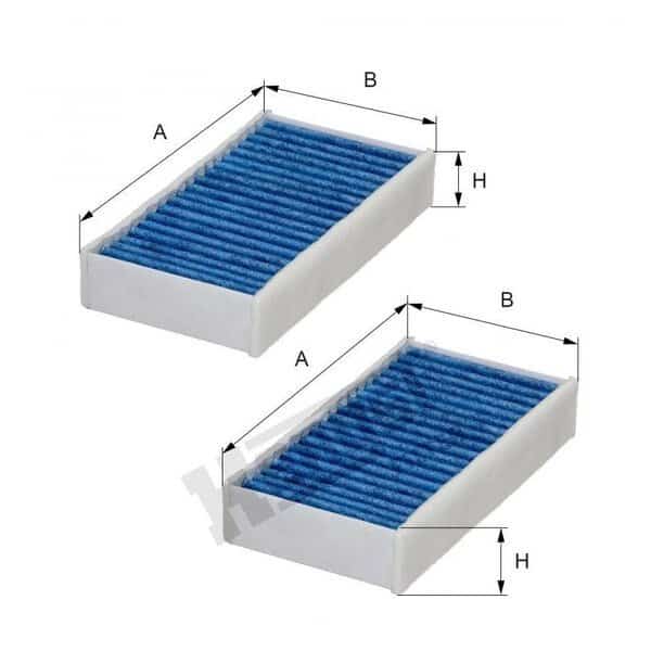 Bluecare Cabin Filter, E3934Lb-2, Hengst, Mfr#: E3934LB-2