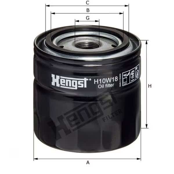 Oil Filter, H10W18