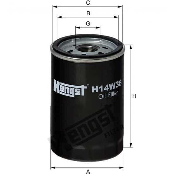 Oil Filter, H14W38