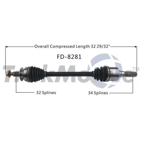 Cv Axle Shaft, Fd-8281