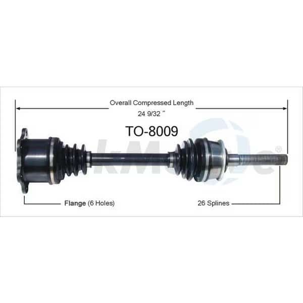 Cv Axle Shaft, To-8009