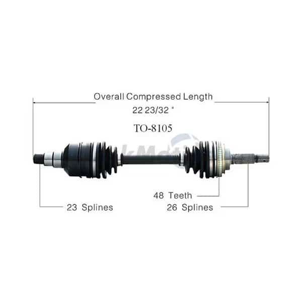 Cv Axle Shaft, To-8105