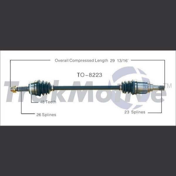 Cv Axle Shaft, To-8223