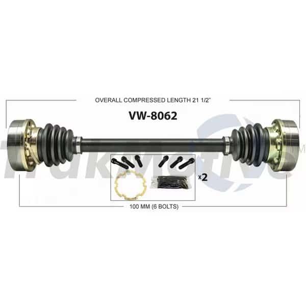 Cv Axle Shaft, Vw-8062