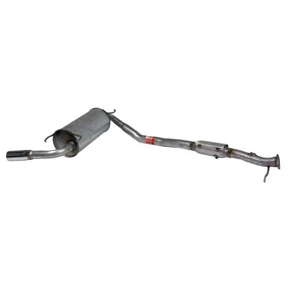 EXHAUST MUFFLER ASSEMBLY W/ O2 FITTING