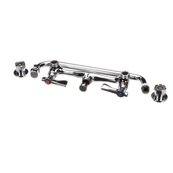 Silver Series 8 Center Wall Mount Faucet With 12