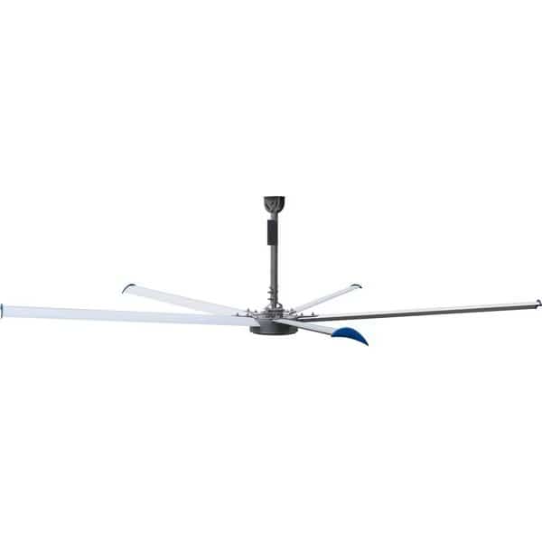 Ceiling Fan, HVLS, 460v, Three Phase, 12' Dia, 1 Hp, w/ 2' Downrod