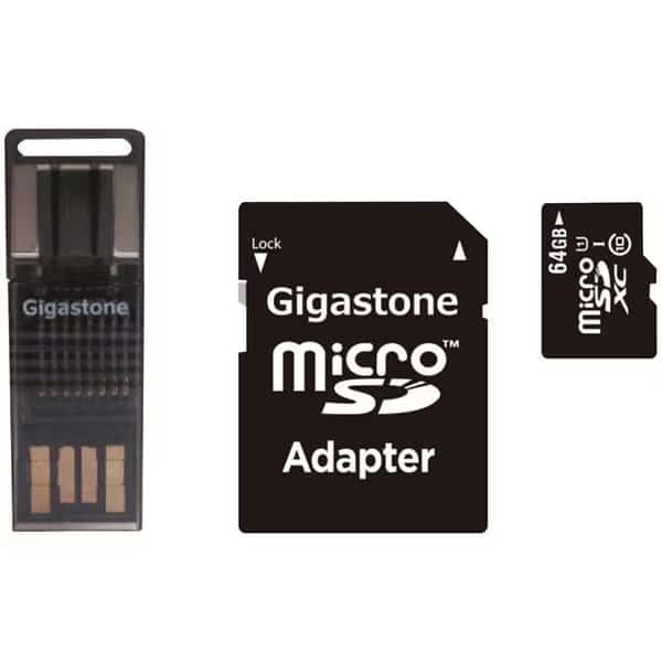 Prime Series 64GB microSD Card 4-in-1 Kit