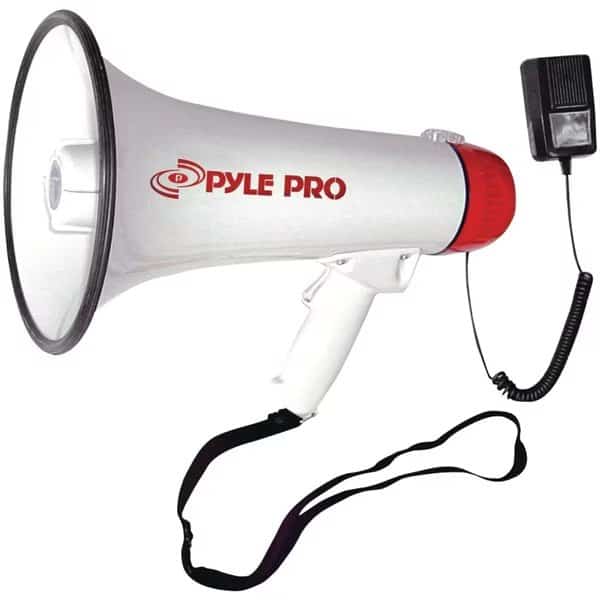 Professional 40W Megaphone/Bullhorn (White)