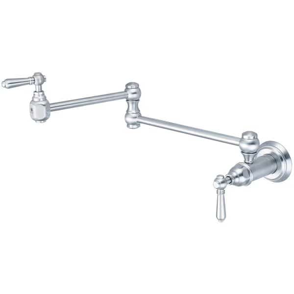 Wall Mount Pot Filler, NPT, Potfiller, Stainless Steel, Number of Holes: 1 Hole, Pioneer Faucets, Mfr#: 2AM600-SS