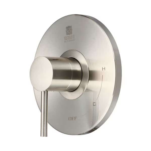Single Handle Valve Trim Set, Wallmount, Brushed Nickel, Style: Modern