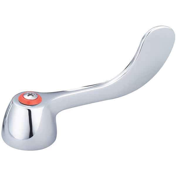 Wrist Handle (4") With Red Index Ring And Screw-Hot, Polished Chrome