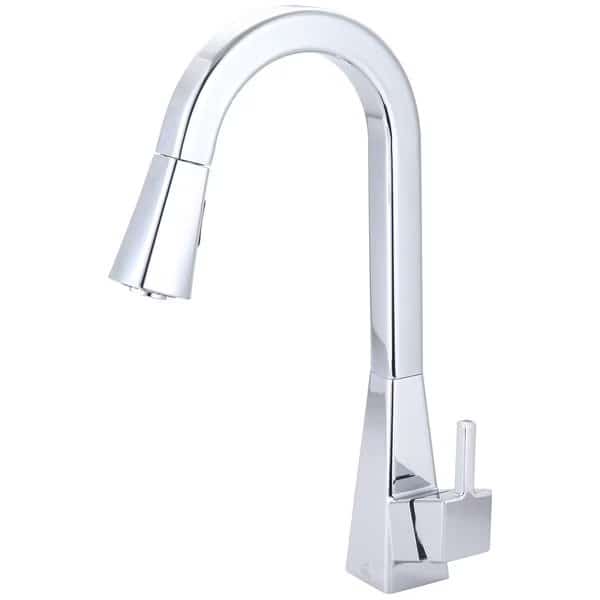 Single Handle Pull-Down Kitchen Faucet in Chrome