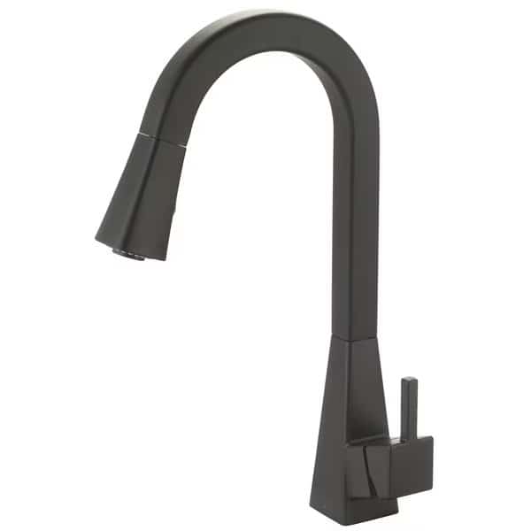 Single Handle Pull-Down Kitchen Faucet in Matte Black