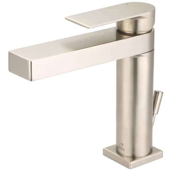 Single Handle Lavatory Faucet in PVD Brushed Nickel