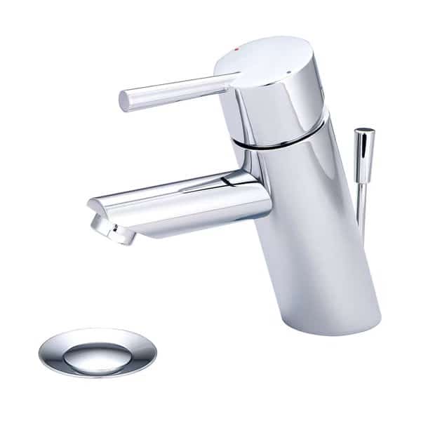 Single Handle Lavatory Faucet, Single Hole, Polished Chrome, Flow Rate (GPM): 1.2