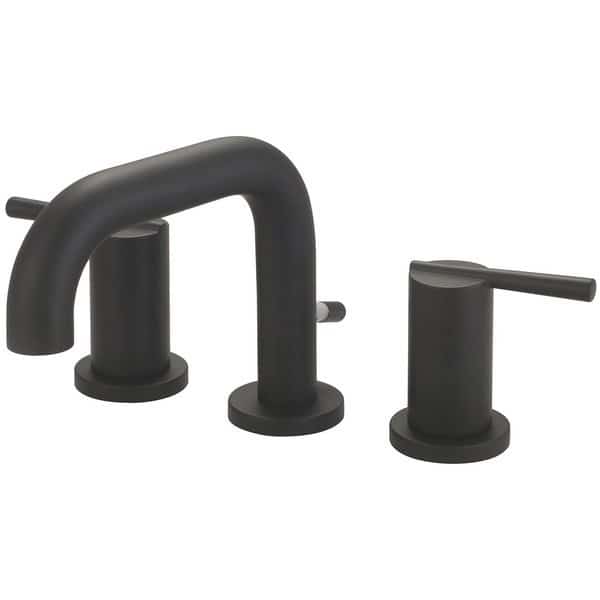 Two Handle Lavatory Widespread Faucet in Matte Black