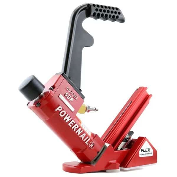 50PFLEXW Pneumatic 18-Gauge L-Cleat Flooring Nailer w/ Adjustable Base