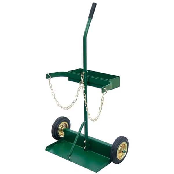 Small Dual Cylinder Cart with Rubber Wheels
