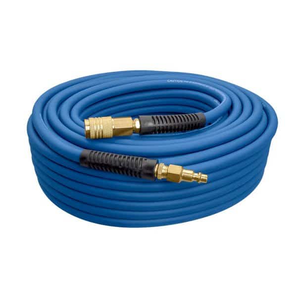 E14100PVCR 1/4" x 100' PVC / Rubber Hybrid Air Hose with Brass Fitting