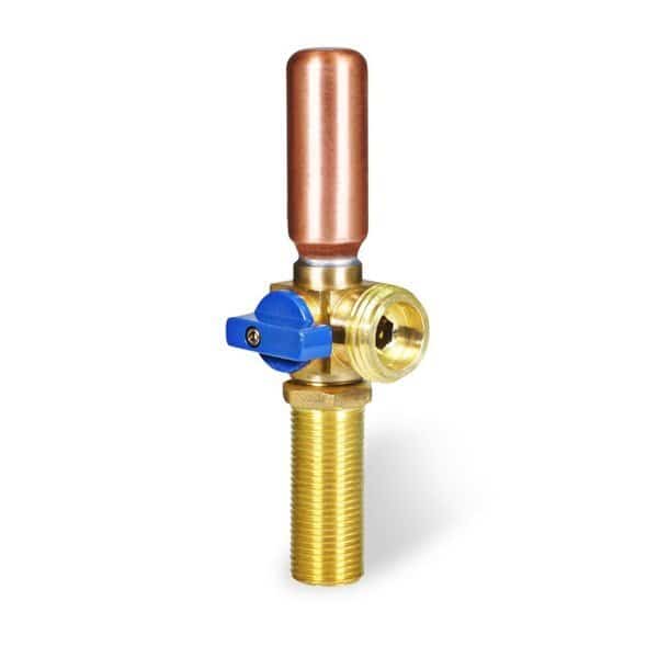 Replacement Valve W/ Hammer Arrestor 1/2" SWT/MIP Inlet x 3/4" MHT Outlet, Brass, For Cold Water