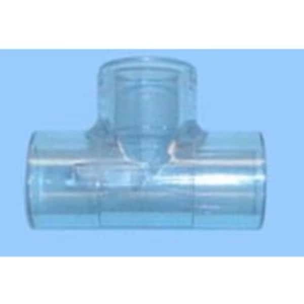 Clear PVC Schedule 40 Tee Slxslxsl, 401-060L - 6 Inch 1 Pcs Box