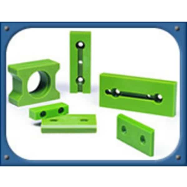Green Oil-Filled Cast Nylon Tube, 4.000 ID X 5.500 OD X 52.000 Each